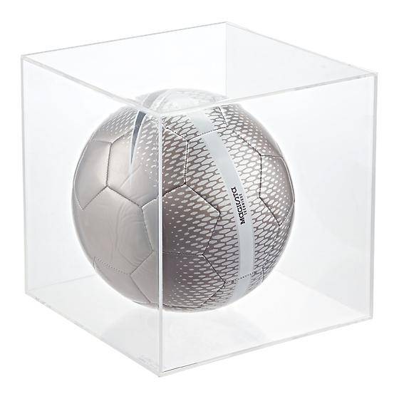 2-Basketball & Soccer Ball Display Cube
