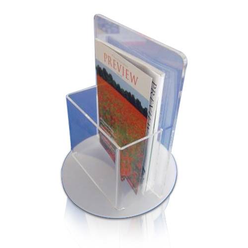 Single Brochure Holder Rotating Single Pocket Brochure Holder