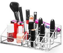 Acrylic Cosmetics Organizer Displaying cosmetics