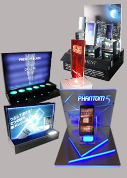 Acrylic Lighted Display Stands