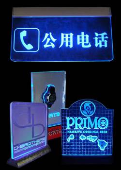 Edge Lit Acrylic Signs