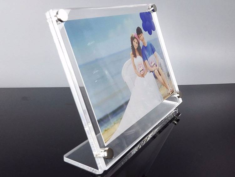 Acrylic L Shape Easel Picture Frames