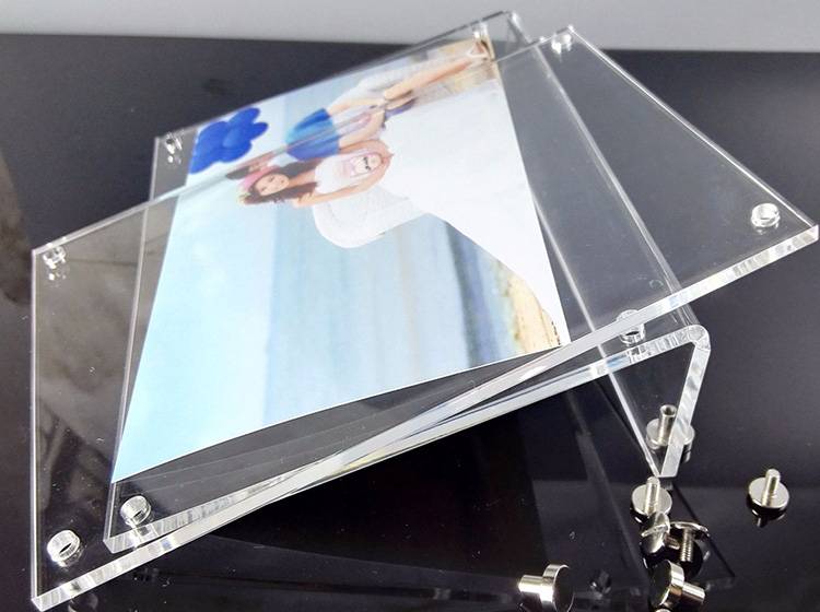 Acrylic L Shape Easel Picture Frames