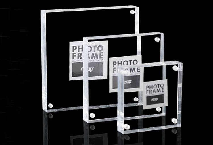 Square Corner Magnetic Photo Frame in Desktop Picture Display