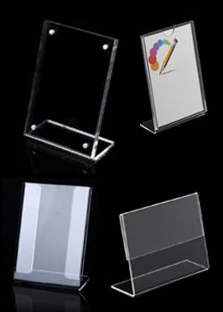 L-Shaped Acrylic Sign Holder