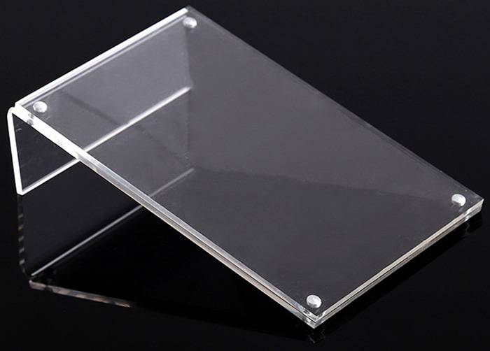 L-shaped Table Magnetic Clear Acrylic Menu Sign Card Stand