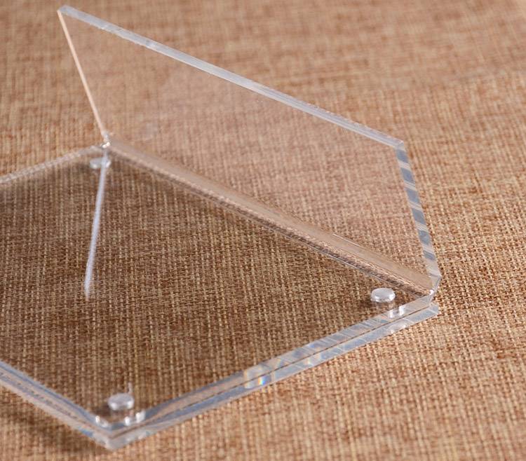 Tabletop L Shaped Acrylic Sign Holder With Magnet