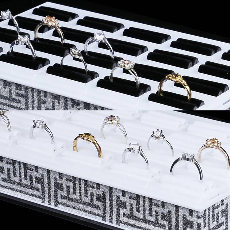 Square Shape Acrylic Jewelry Display Platform Ring Display Shelf