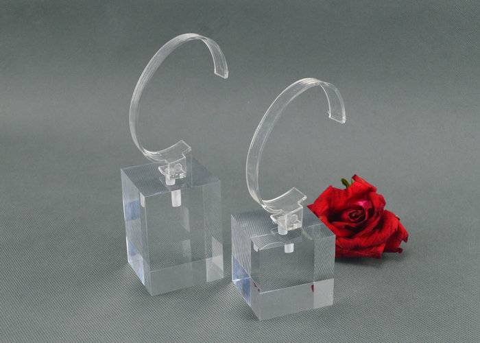 Acrylic Tabletop C clip Watch Display Stand Holder for Wholesale