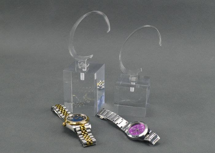 Acrylic Tabletop C clip Watch Display Stand Holder for Wholesale