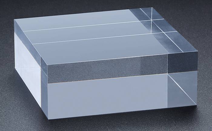 Clear Polished Acrylic Rectangular Display Block