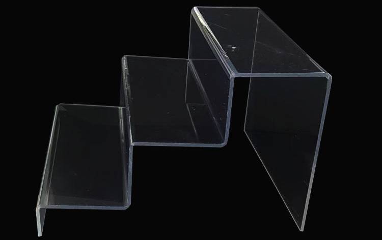 3 Step Acrylic Countertop Step Display Shelf Risers