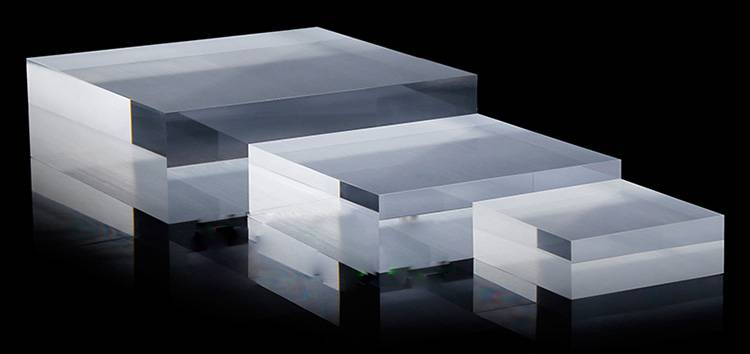 Thick Brushed Solid Acrylic Plexiglass Display Blocks