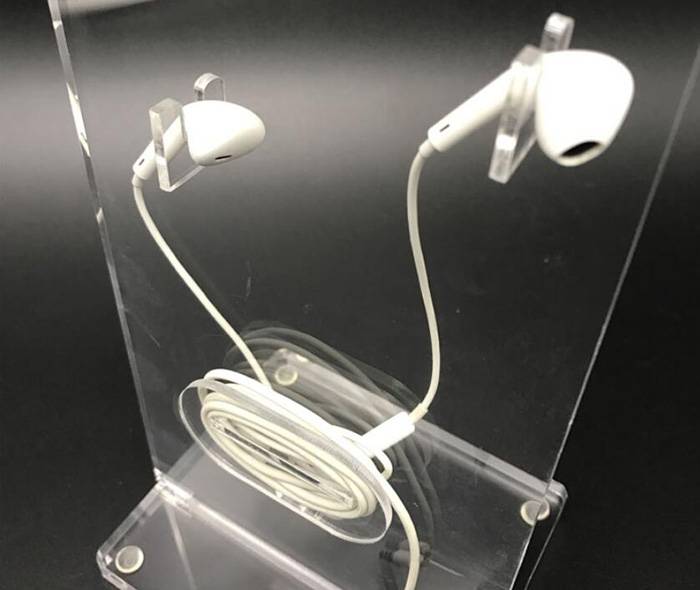 Acrylic In-ear and Earbud Headphone Bracket Display Rack
