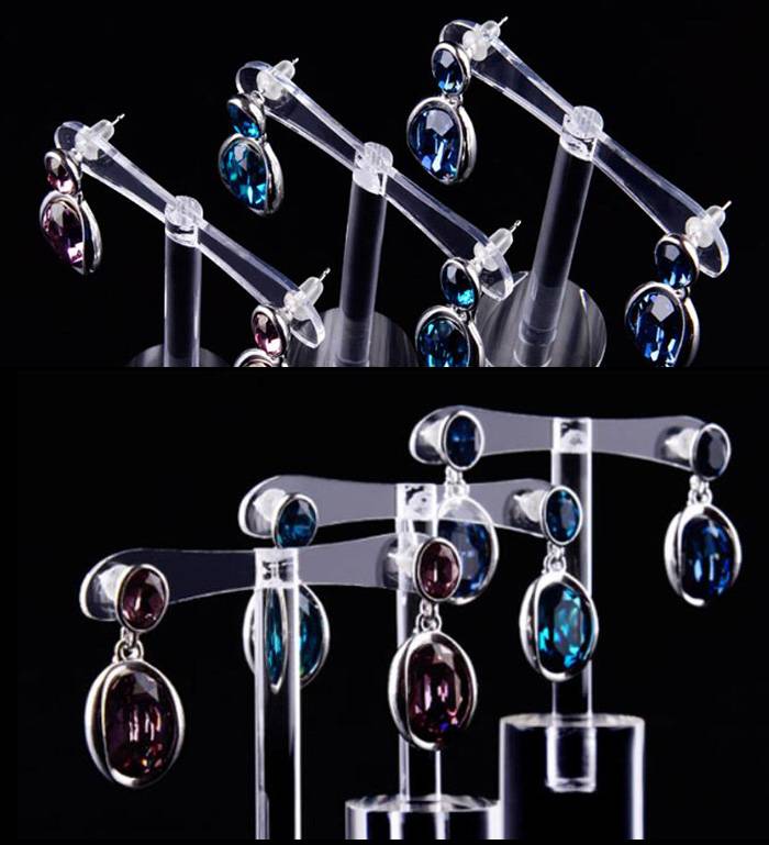 Acrylic Clear Earring T-Bar Display Stand