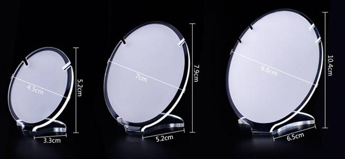 Round Acrylic Necklace Jewelry Stand Display Rack