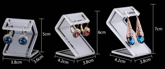 Countertop S Type Acrylic Jewelry Earrings Display for Earrings Jewlery