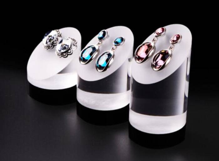 Acrylic Fingers Ring Display Jewelry Riser Unit