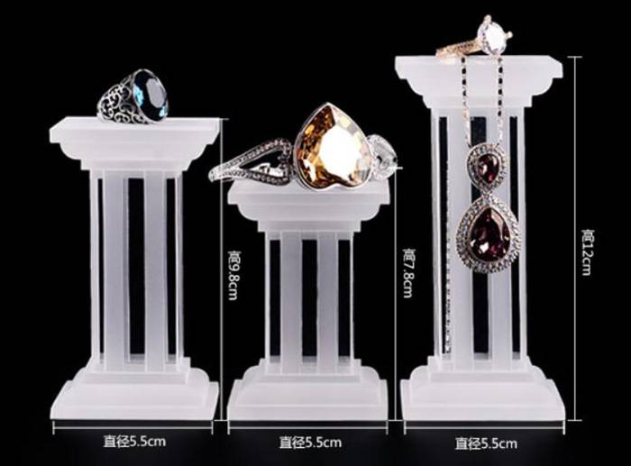 Multi Function Square Base Acrylic Display Stand for Jewelry Display