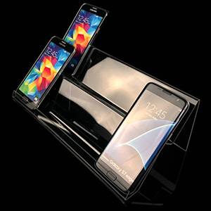 Clear Acrylic Long Shelf Mobile Cell Phone Holder Display Stand Cell Phone Holder XH0194