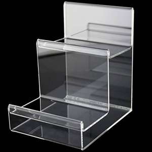 Clear Acrylic 2-tier Wallet Display Stand Holder XH0108
