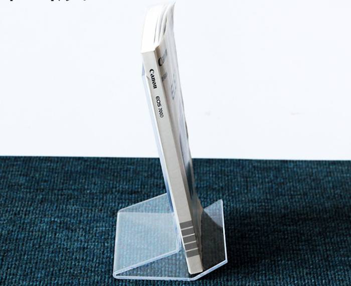 Table Top Clear Acrylic Single Book Display Stands