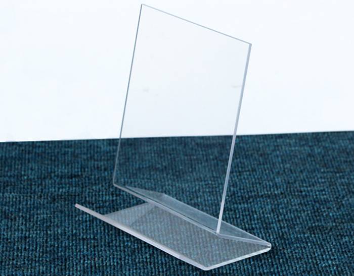 Table Top Clear Acrylic Single Book Display Stands