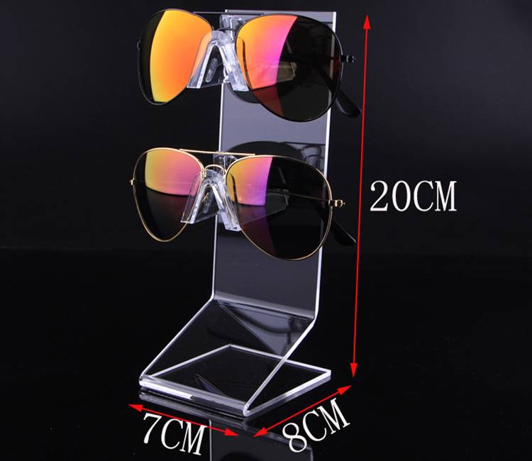 Sunglasses Glasses Acrylic Crystal Clear Display Retail Show Stand Holder Rack