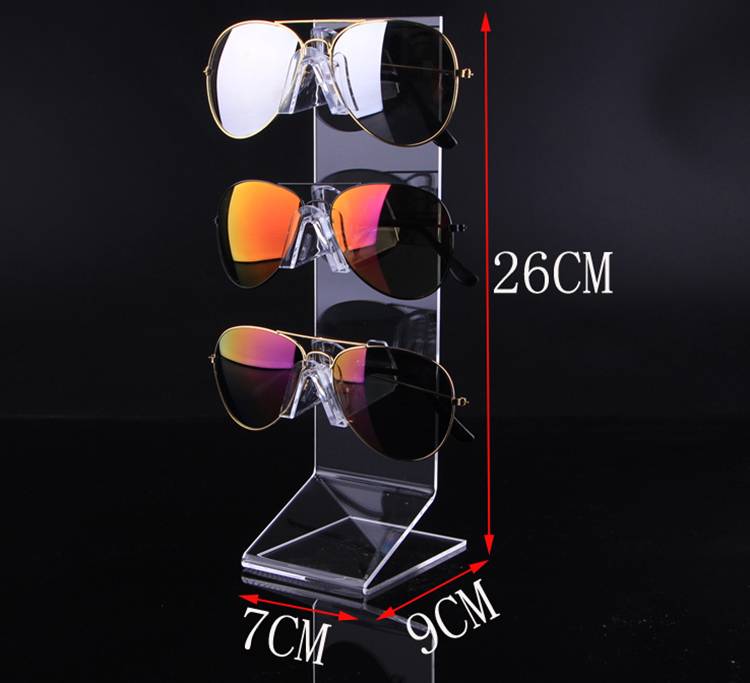 Sunglasses Glasses Acrylic Crystal Clear Display Retail Show Stand Holder Rack