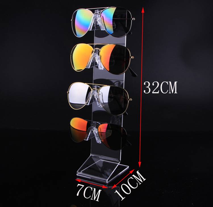 Sunglasses Glasses Acrylic Crystal Clear Display Retail Show Stand Holder Rack