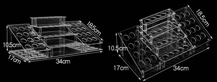 Tabletop Clear Large Cosmetic Organizer