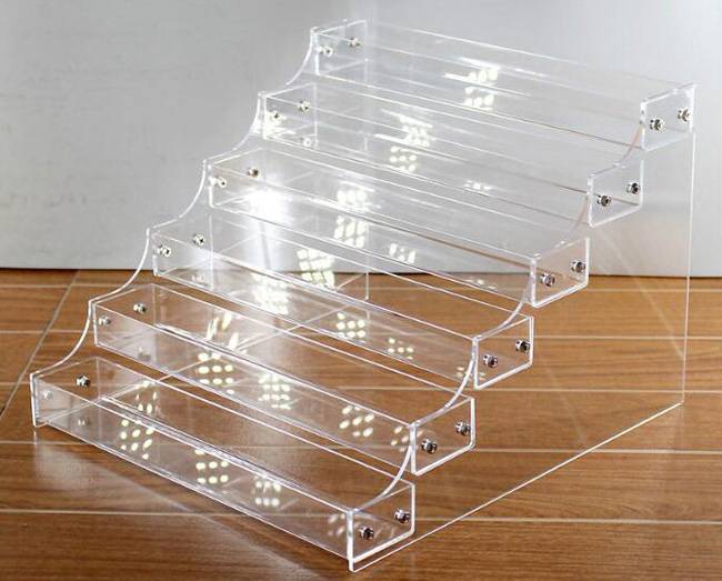 Clear Acrylic Cosmetic Organizer Display Showcase Holder