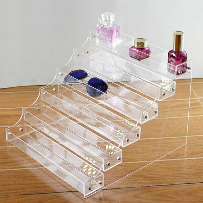 Clear Acrylic Cosmetic Organizer Display Showcase Holder