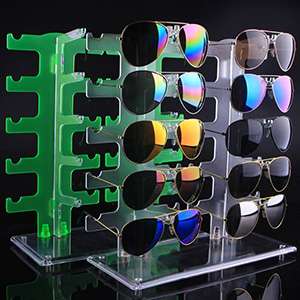 Acrylic Clear Display Retail Show Stand Holder Rack For Glasses Sunglasses 