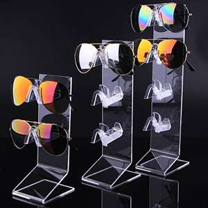 Sunglasses Glasses Acrylic Crystal Clear Display Retail Show Stand Holder Rack XH45