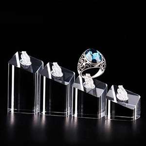 Square Base Acrylic Ring Display Holder for Ring Jewelry Display XH27