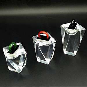 Heart-shaped Jewelry Display Acrylic Finger Ring Display Stand Ring Holder XH0020