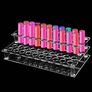 2 Tier 40 Holes Lipstick and Makeup Organizer Cosmetic Display Station XH68