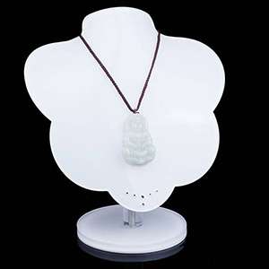 White Acrylic Jewelry Display Stands Necklace Holder for Shows Exhibition Store Fair XH0054