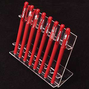 Clear L-Shaped Acrylic Pen Stand for 8 Pens XH59