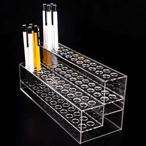 48 Pen 2 Tier Clear Acrylic Display Stand Marketing Holders XH0131