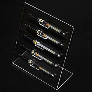 L-Shaped 5-Slots Premium Clear Acrylic Pen For Home, Office Or Store Usage XH64