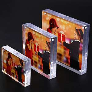 Square Corner Magnetic Photo Frame in Desktop Picture Display XH0203