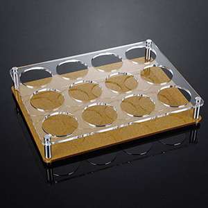 3 Rows Acrylic Wine Liquor Cup Rack XH03