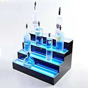 Illuminated LED Lighted Liquor Bottle Display
