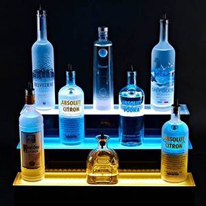 LED Lighted Bar Bottle Display Shelves