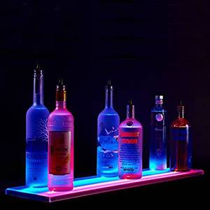 Illuminated LED Liquor Shelf and Bottle Display