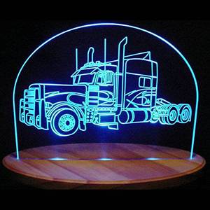 Acrylic Lighted Edge Lit LED Car Sign