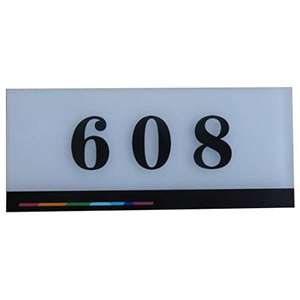 Acrylic Number Sign for Hotel Room