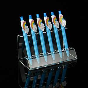 6/12 Pen Vertical Premium Clear Acrylic Pen Display Stand XH0150